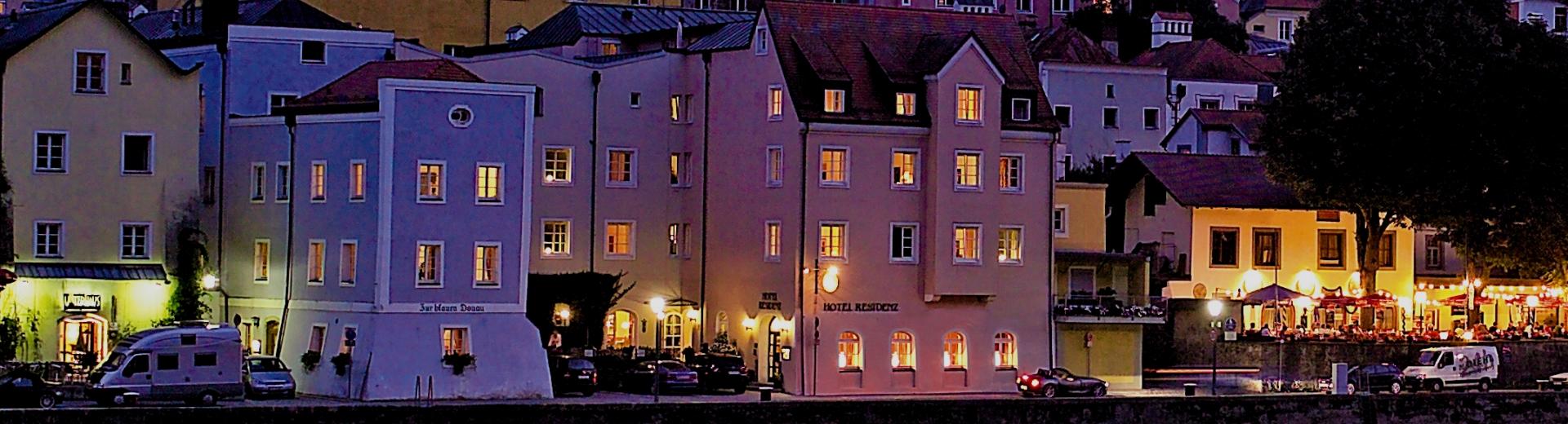 Passau_Häuserfront_Copyright Hotel Residenz