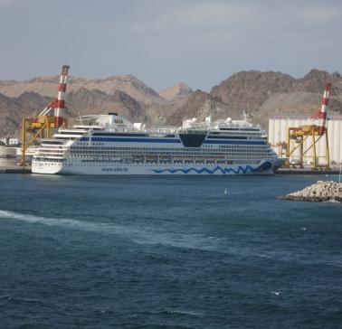 Ankunft mit der AIDA